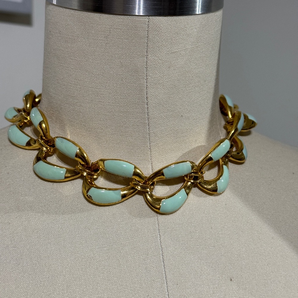 Misho Women's Juicy 22K-Gold-Plated & Enamel Choker - Blue One-Size